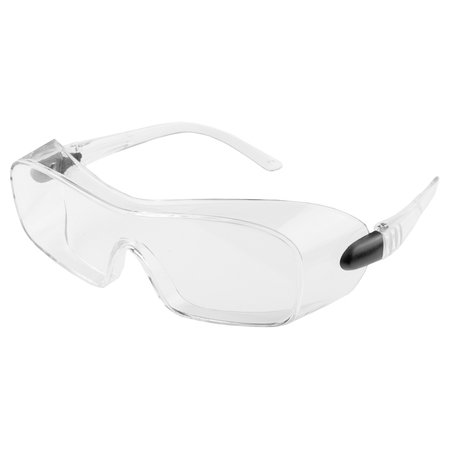 Erb Safety 607 Over-The-Glass, Clear frame, Clear lenses 18375